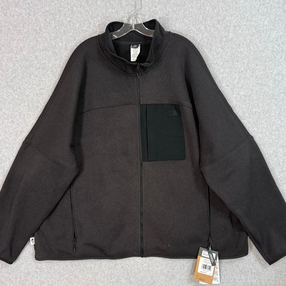 The North Face Big Front Range Jacket Size 4X Full Zip Black Hiking Outdoor $130